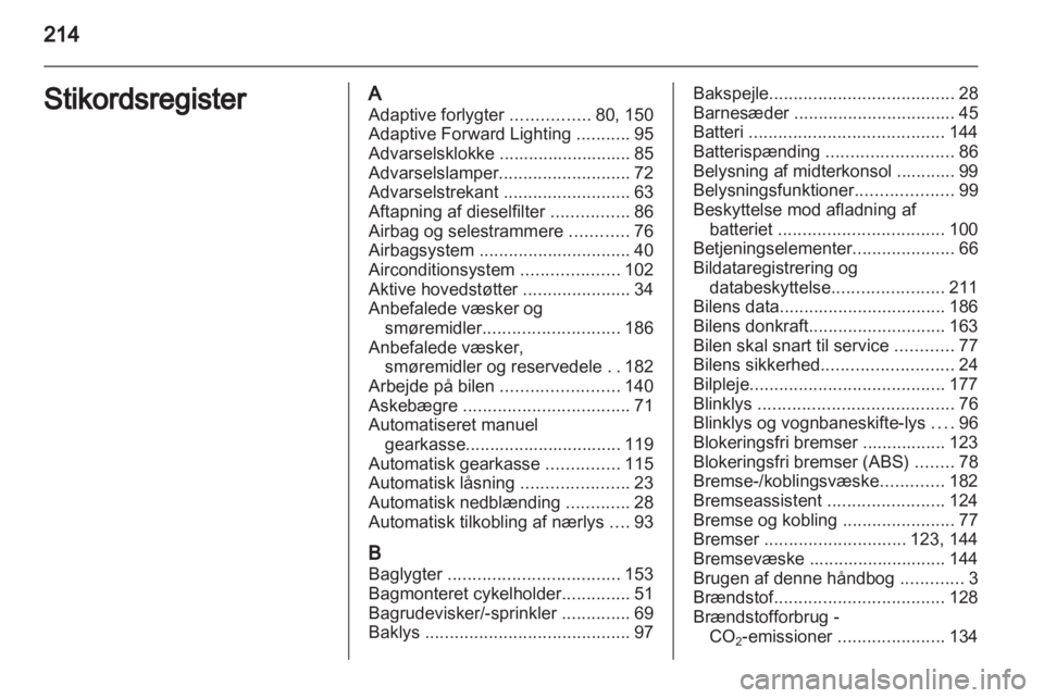 OPEL CORSA 2013  Instruktionsbog (in Danish) 
