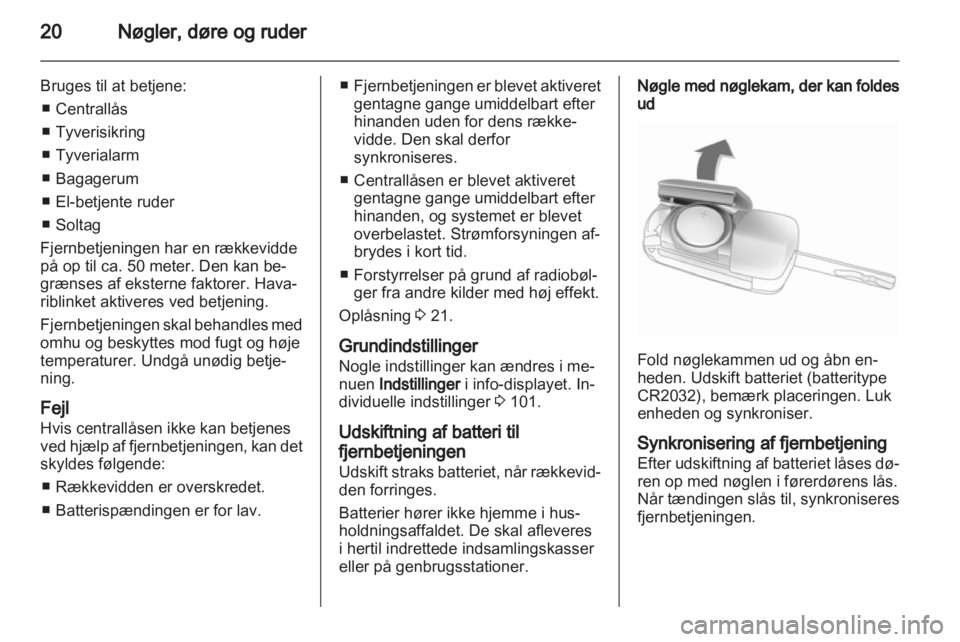 OPEL INSIGNIA 2010  Instruktionsbog (in Danish) 