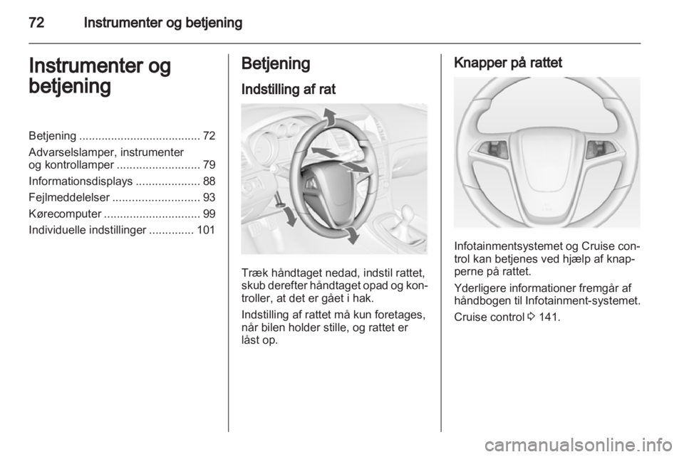 OPEL INSIGNIA 2010  Instruktionsbog (in Danish) 