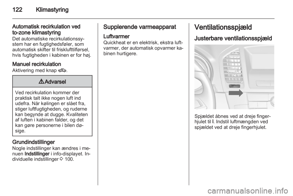 OPEL INSIGNIA 2010.5  Instruktionsbog (in Danish) 