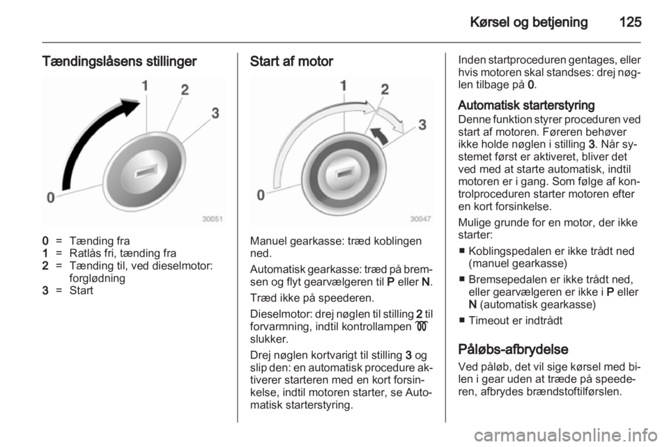 OPEL INSIGNIA 2010.5  Instruktionsbog (in Danish) 