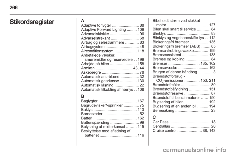 OPEL INSIGNIA 2011  Instruktionsbog (in Danish) 