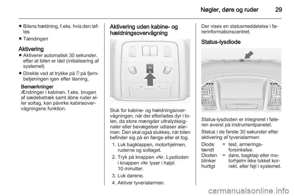 OPEL INSIGNIA 2011  Instruktionsbog (in Danish) 