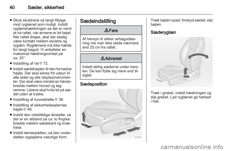 OPEL INSIGNIA 2011  Instruktionsbog (in Danish) 