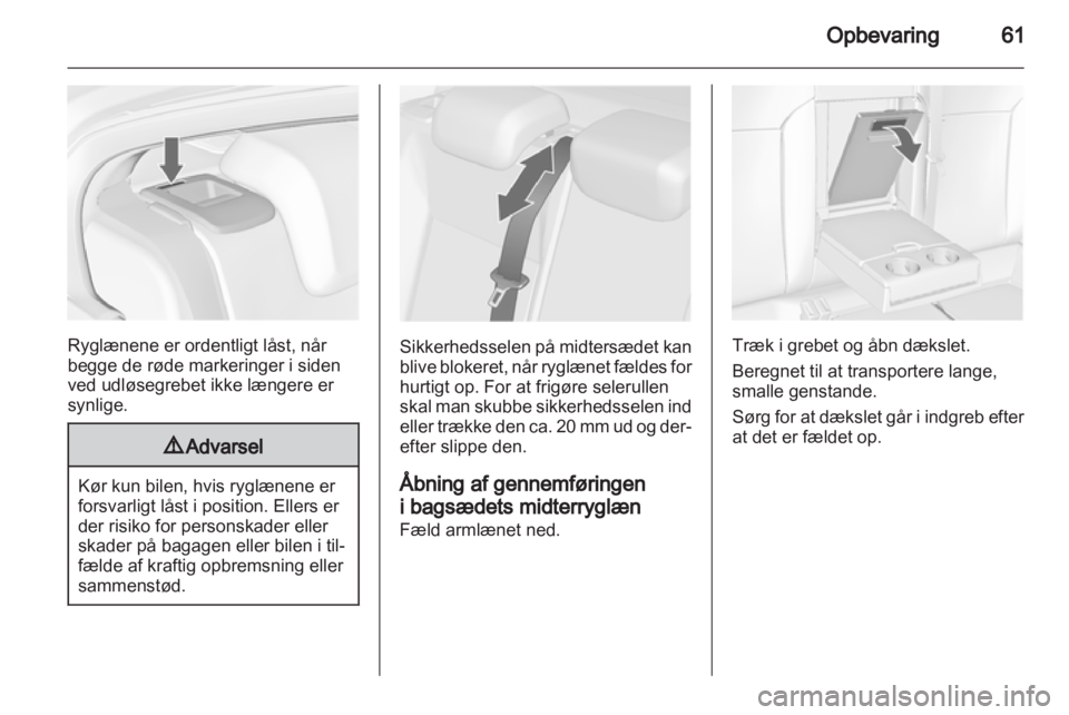 OPEL INSIGNIA 2011.5 Instruktionsbog (in Danish) OPEL INSIGNIA 2011.5 Instruktionsbog (in Danish)