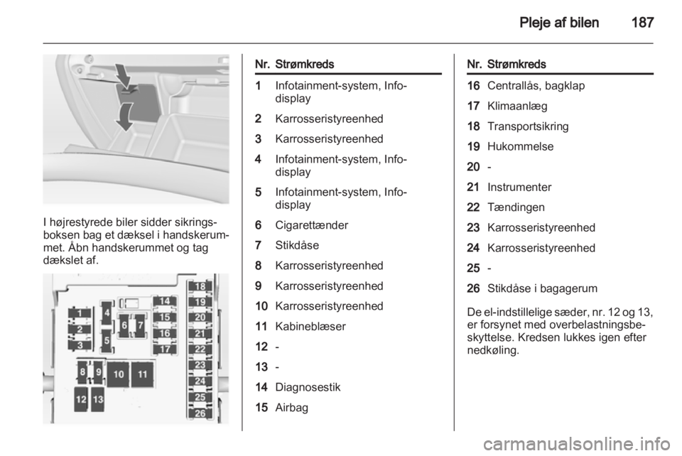 OPEL INSIGNIA 2012  Instruktionsbog (in Danish) 