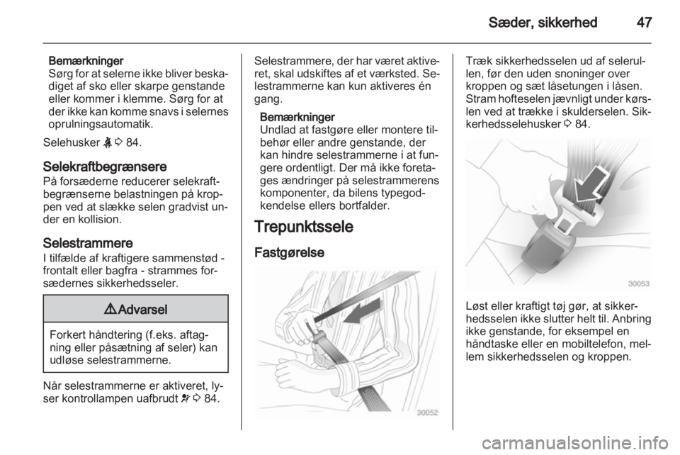 OPEL INSIGNIA 2012 Instruktionsbog (in Danish) OPEL INSIGNIA 2012 Instruktionsbog (in Danish)