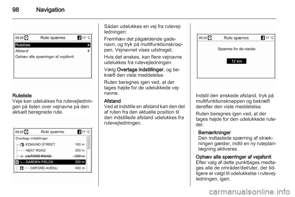 OPEL INSIGNIA 2012.5 Instruktionsbog til Infotainment (in Danish) OPEL INSIGNIA 2012.5 Instruktionsbog til Infotainment (in Danish)