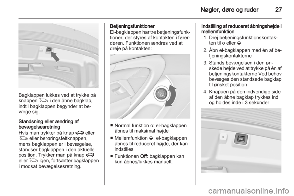 OPEL INSIGNIA 2013  Instruktionsbog (in Danish) 