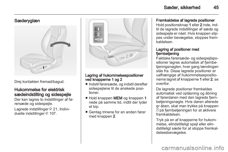 OPEL INSIGNIA 2013  Instruktionsbog (in Danish) 