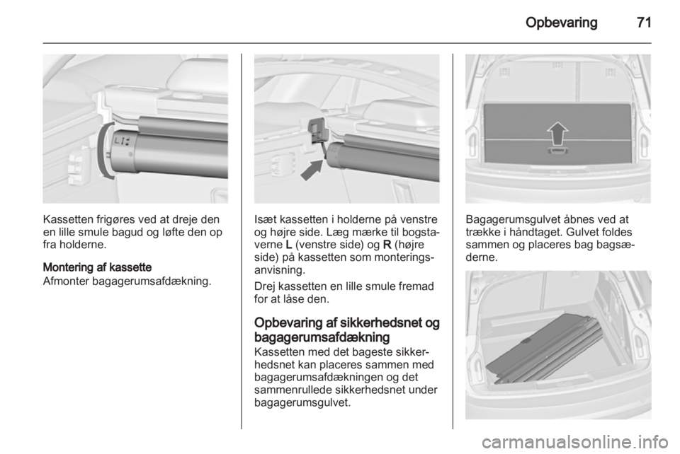 OPEL INSIGNIA 2013  Instruktionsbog (in Danish) 