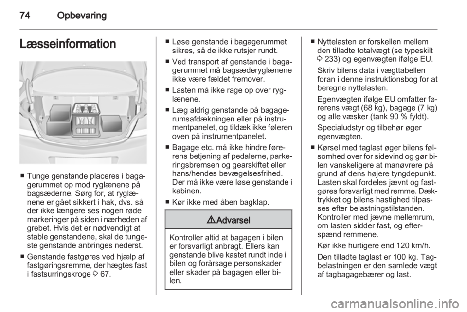 OPEL INSIGNIA 2013  Instruktionsbog (in Danish) 