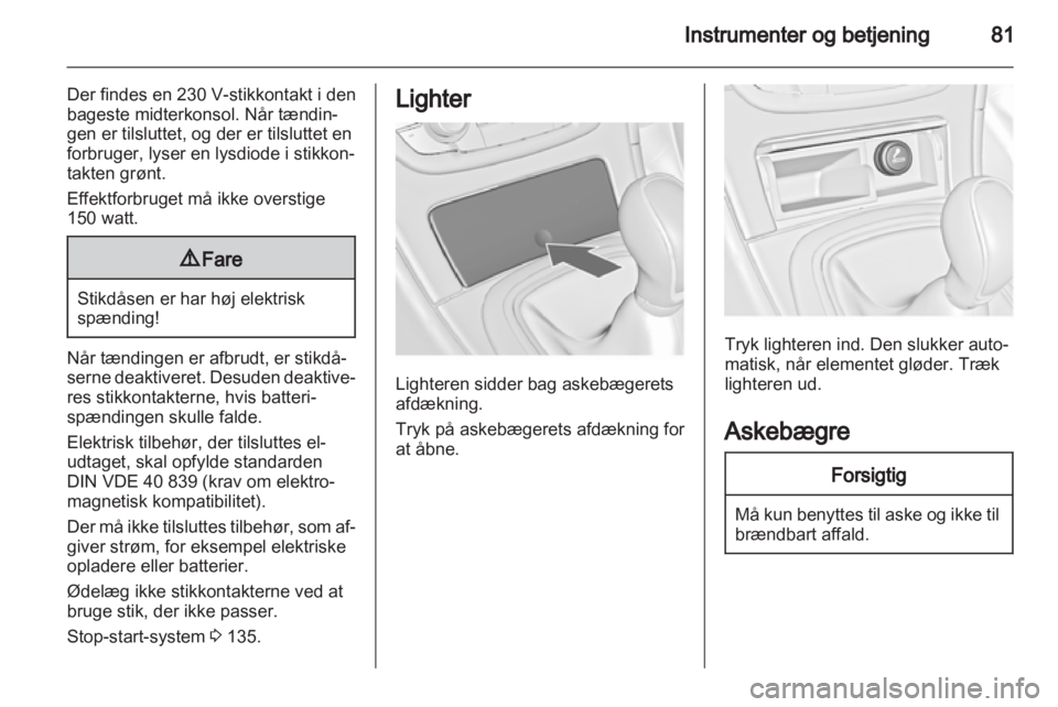 OPEL INSIGNIA 2013  Instruktionsbog (in Danish) 