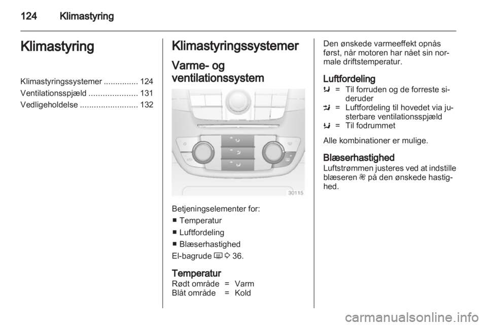 OPEL INSIGNIA 2013.5 Instruktionsbog (in Danish) OPEL INSIGNIA 2013.5 Instruktionsbog (in Danish)