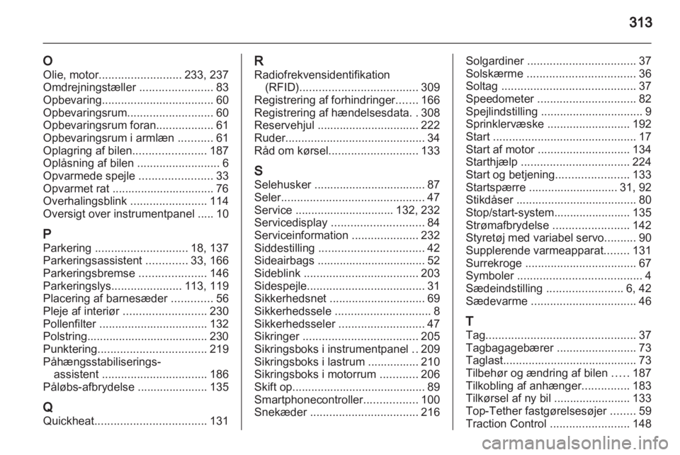 OPEL INSIGNIA 2013.5  Instruktionsbog (in Danish) 