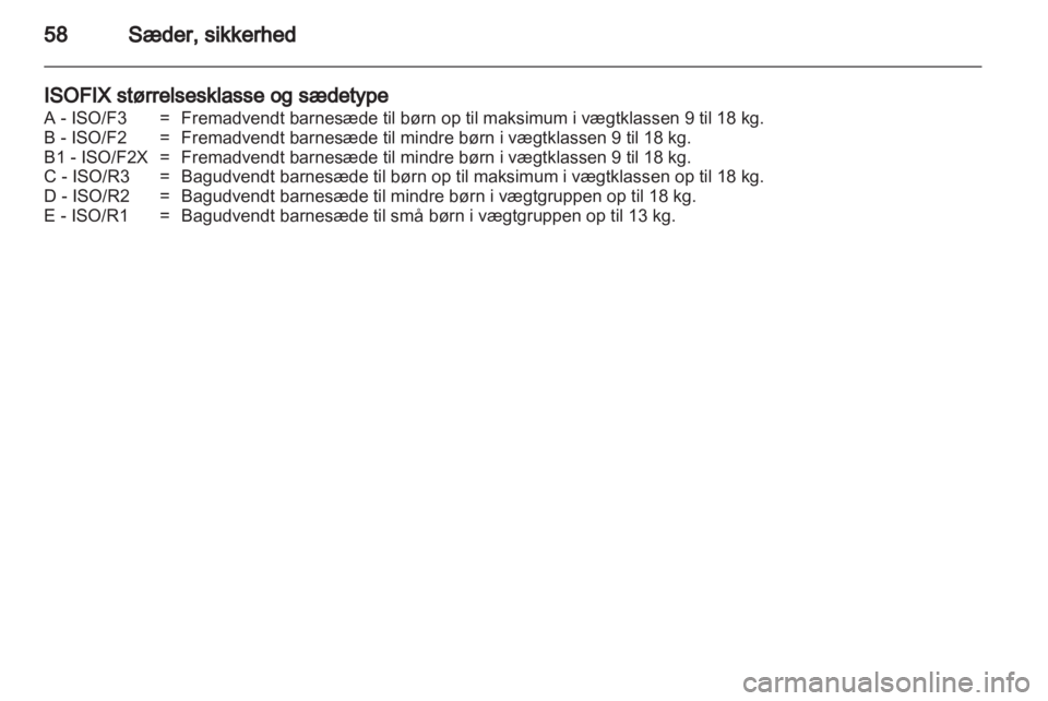 OPEL INSIGNIA 2013.5 Instruktionsbog (in Danish) OPEL INSIGNIA 2013.5 Instruktionsbog (in Danish)