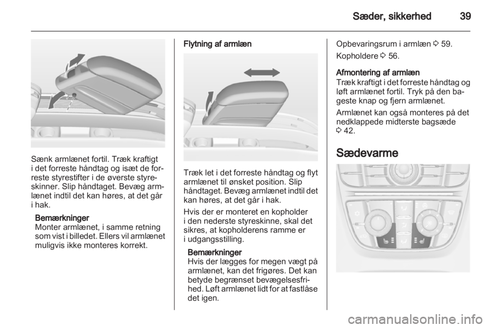 OPEL MERIVA 2011 Instruktionsbog (in Danish) OPEL MERIVA 2011 Instruktionsbog (in Danish)