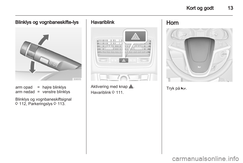 OPEL MERIVA 2011.5  Instruktionsbog (in Danish) 