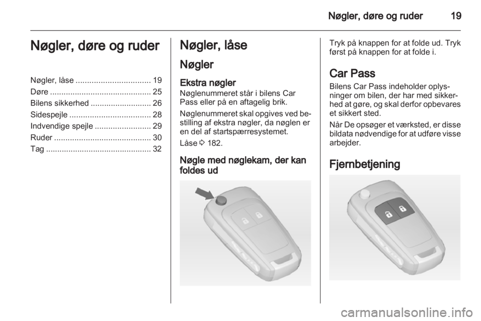 OPEL MERIVA 2011.5  Instruktionsbog (in Danish) 