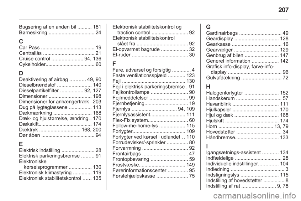 OPEL MERIVA 2011.5  Instruktionsbog (in Danish) 