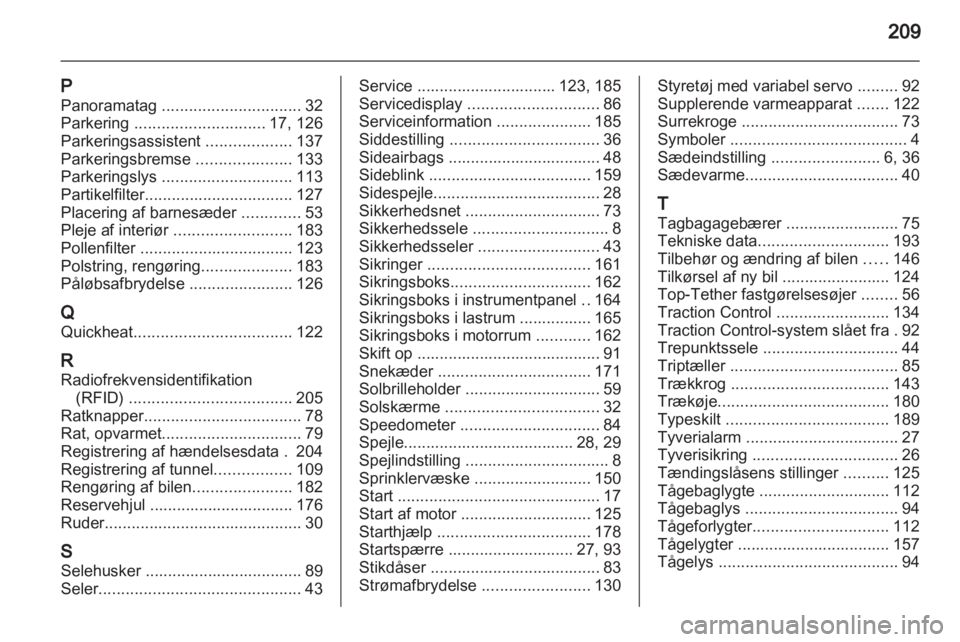 OPEL MERIVA 2011.5  Instruktionsbog (in Danish) 