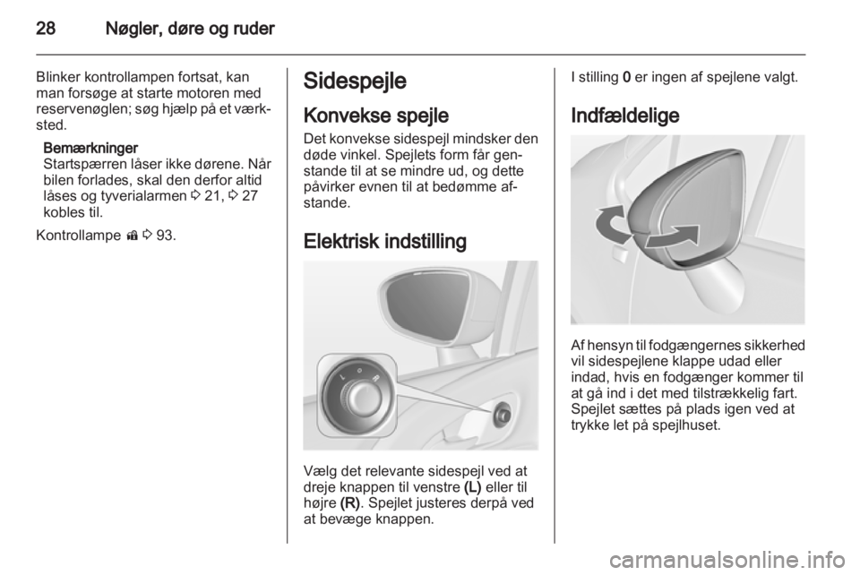 OPEL MERIVA 2011.5  Instruktionsbog (in Danish) 