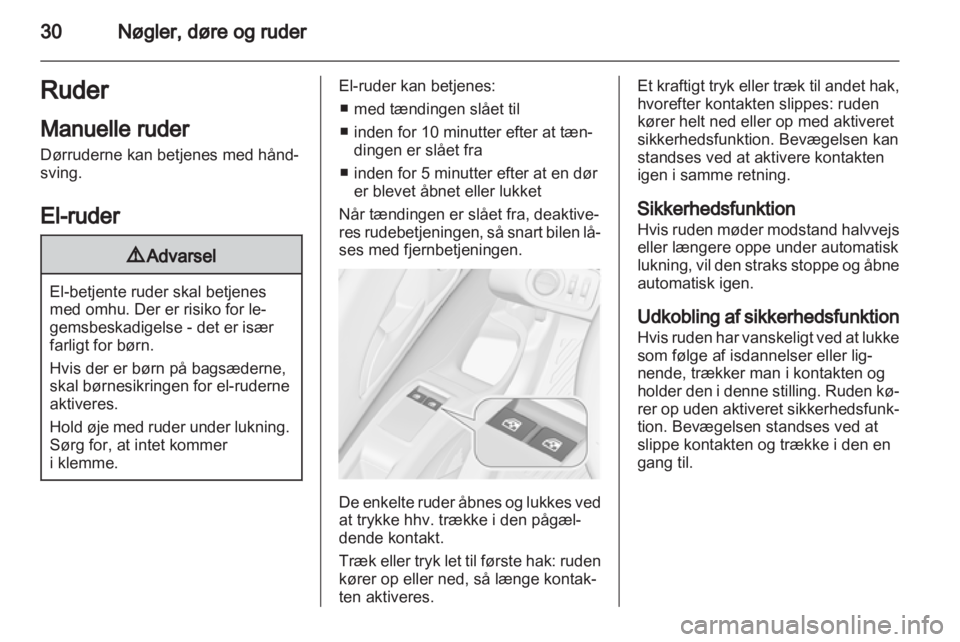 OPEL MERIVA 2011.5  Instruktionsbog (in Danish) 