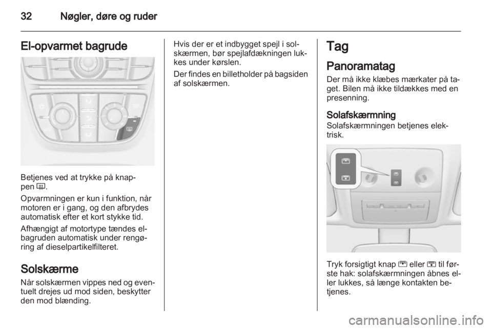 OPEL MERIVA 2011.5  Instruktionsbog (in Danish) 