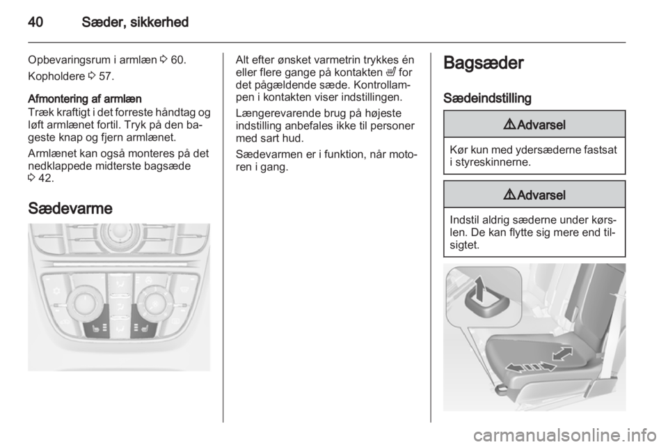 OPEL MERIVA 2011.5  Instruktionsbog (in Danish) 