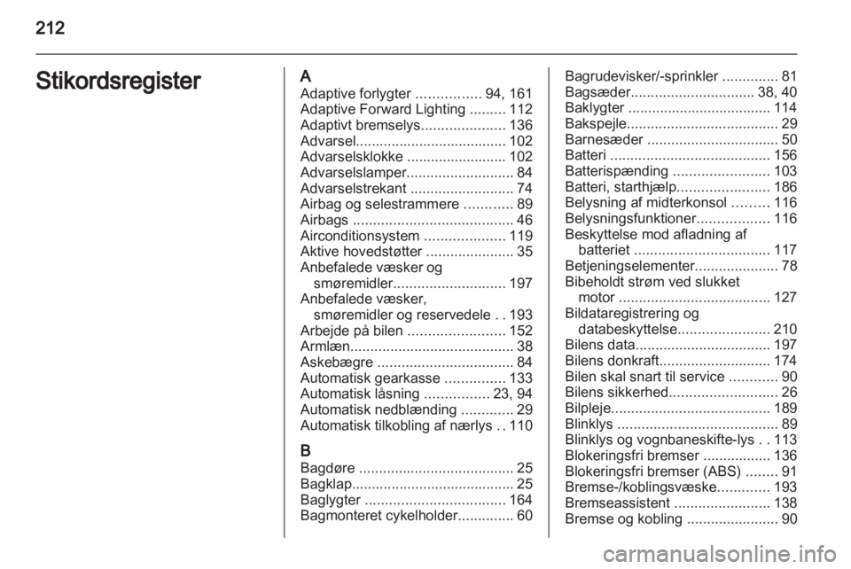 OPEL MERIVA 2012  Instruktionsbog (in Danish) 