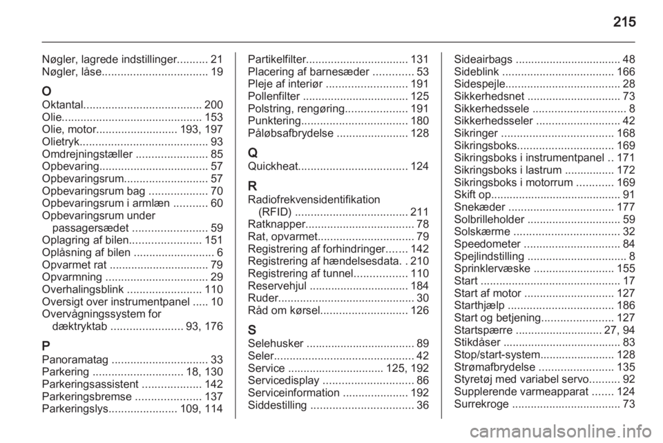 OPEL MERIVA 2012  Instruktionsbog (in Danish) 