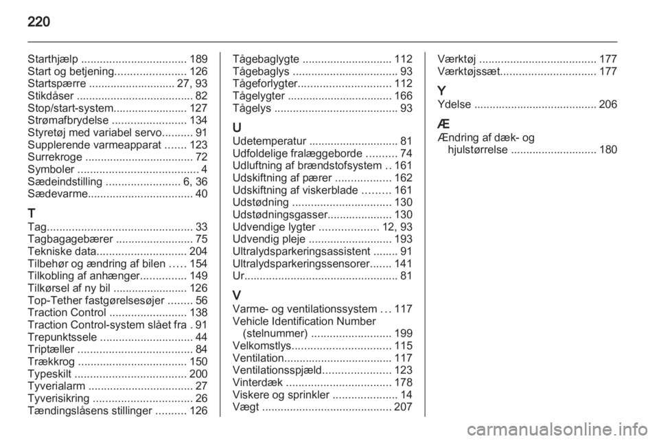 OPEL MERIVA 2012.5  Instruktionsbog (in Danish) 