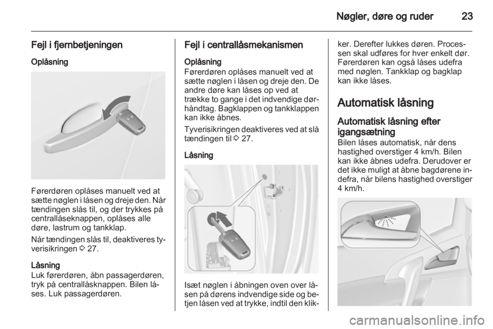 OPEL MERIVA 2012.5  Instruktionsbog (in Danish) 