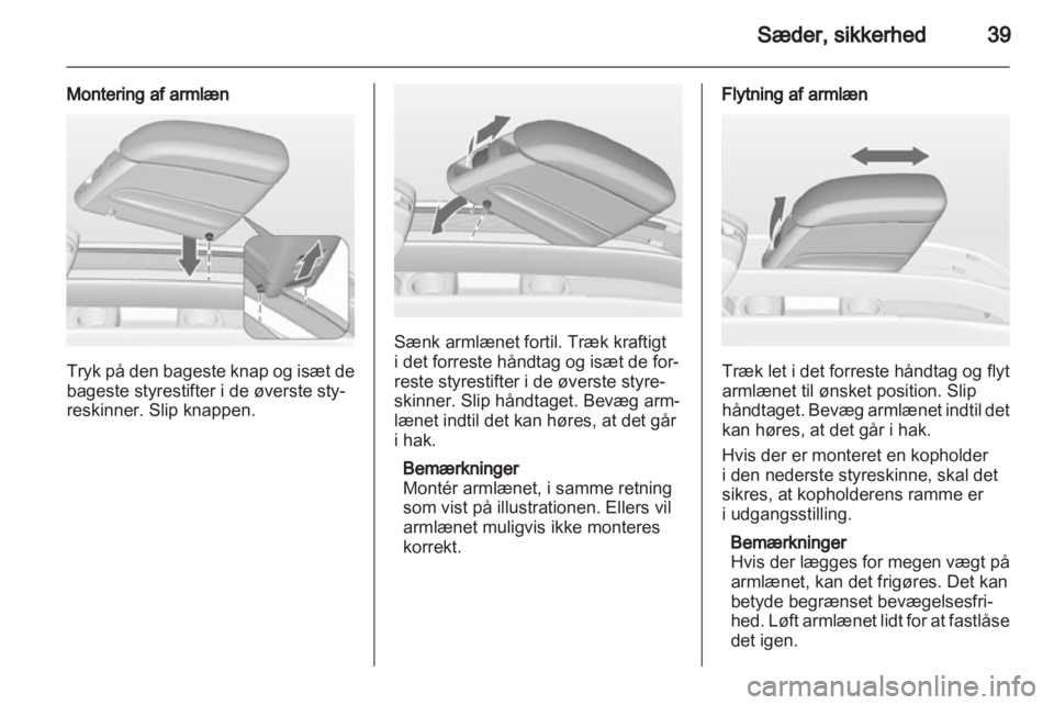 OPEL MERIVA 2012.5  Instruktionsbog (in Danish) 