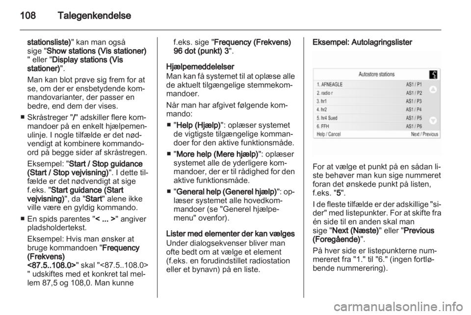 OPEL MERIVA 2013  Instruktionsbog til Infotainment (in Danish) 