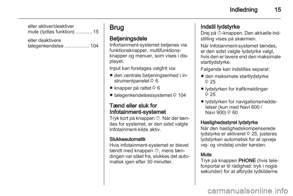 OPEL MERIVA 2013.5  Instruktionsbog til Infotainment (in Danish) 