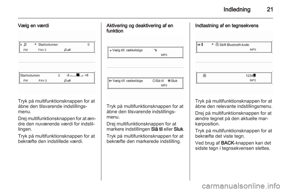 OPEL MERIVA 2013.5  Instruktionsbog til Infotainment (in Danish) 