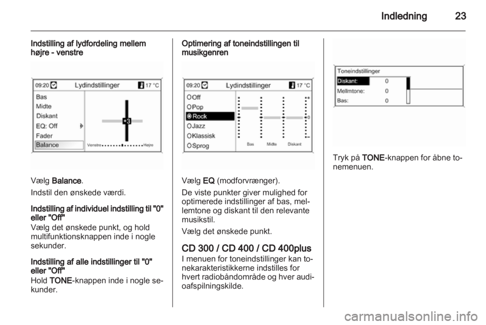 OPEL MERIVA 2013.5  Instruktionsbog til Infotainment (in Danish) 