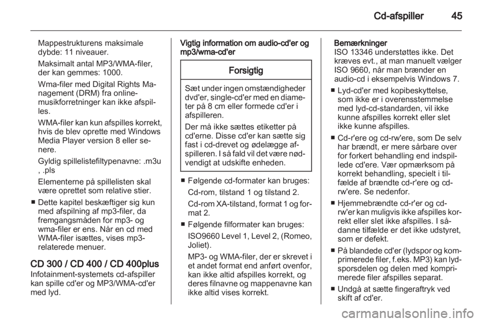 OPEL MERIVA 2013.5  Instruktionsbog til Infotainment (in Danish) 