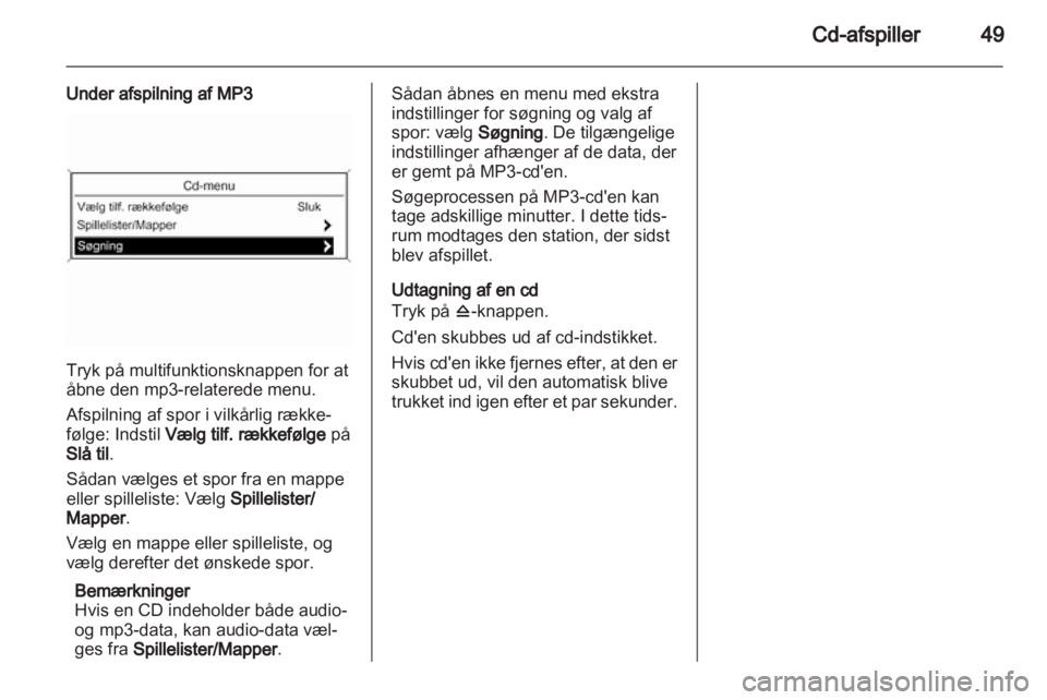 OPEL MERIVA 2013.5  Instruktionsbog til Infotainment (in Danish) 