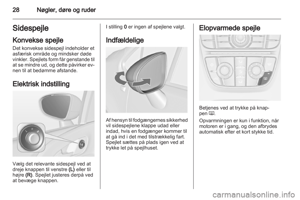 OPEL MERIVA 2013.5  Instruktionsbog (in Danish) 