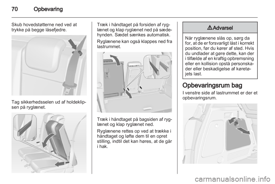 OPEL MERIVA 2013.5 Instruktionsbog (in Danish) OPEL MERIVA 2013.5 Instruktionsbog (in Danish)