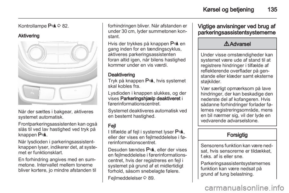 OPEL MOKKA 2013  Instruktionsbog (in Danish) 