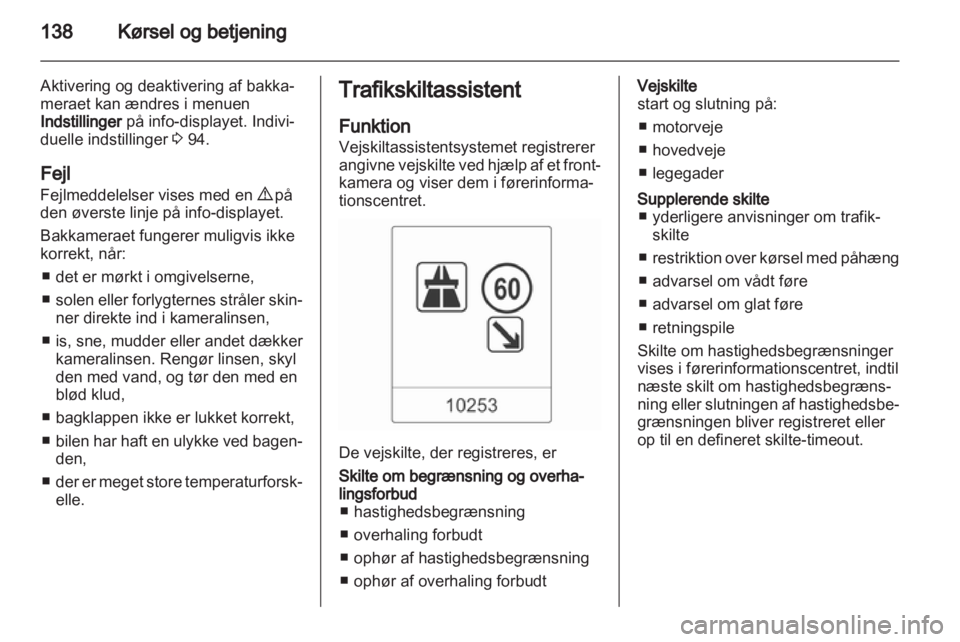 OPEL MOKKA 2013  Instruktionsbog (in Danish) 