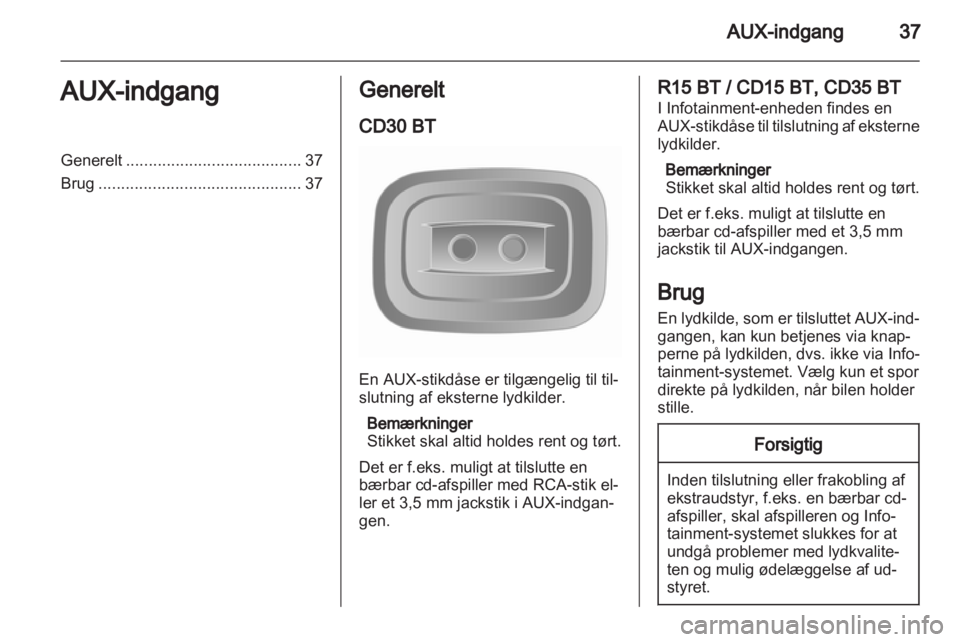 OPEL MOVANO_B 2013.5  Instruktionsbog til Infotainment (in Danish) 