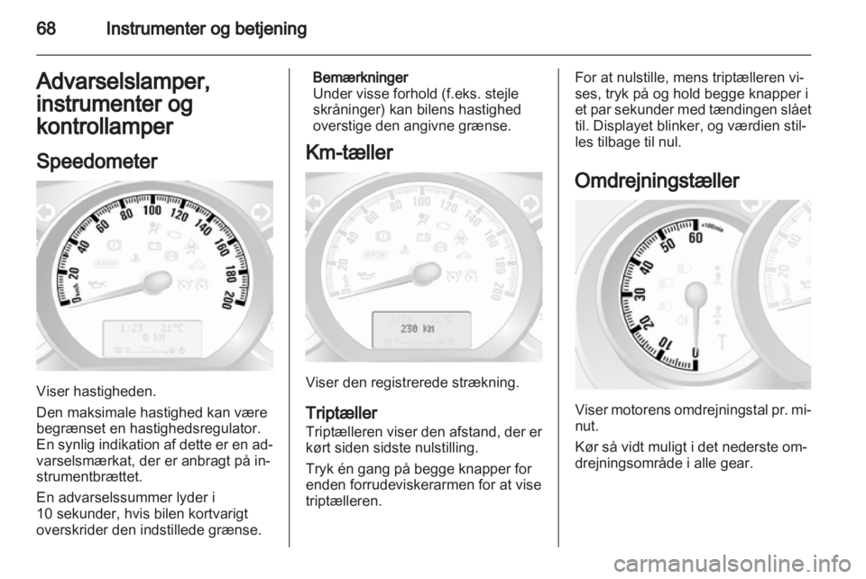 OPEL MOVANO_B 2013.5  Instruktionsbog (in Danish) 