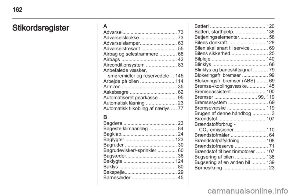 OPEL VIVARO 2012  Instruktionsbog (in Danish) 