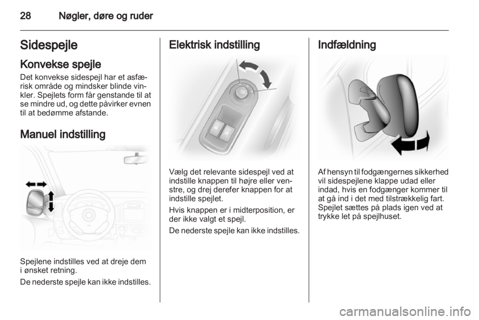 OPEL VIVARO 2012  Instruktionsbog (in Danish) 