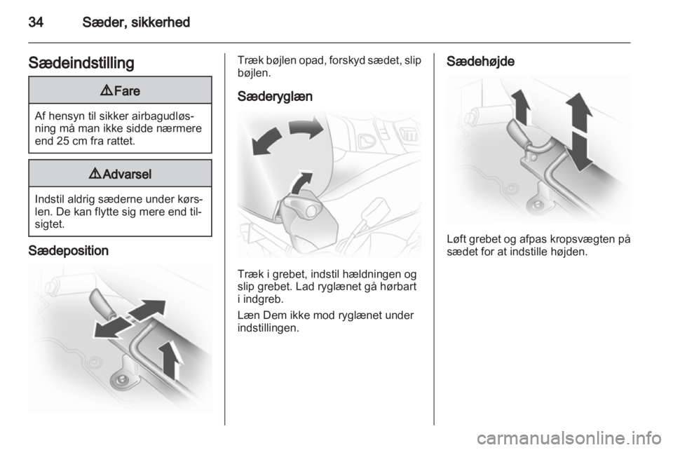 OPEL VIVARO 2012  Instruktionsbog (in Danish) 