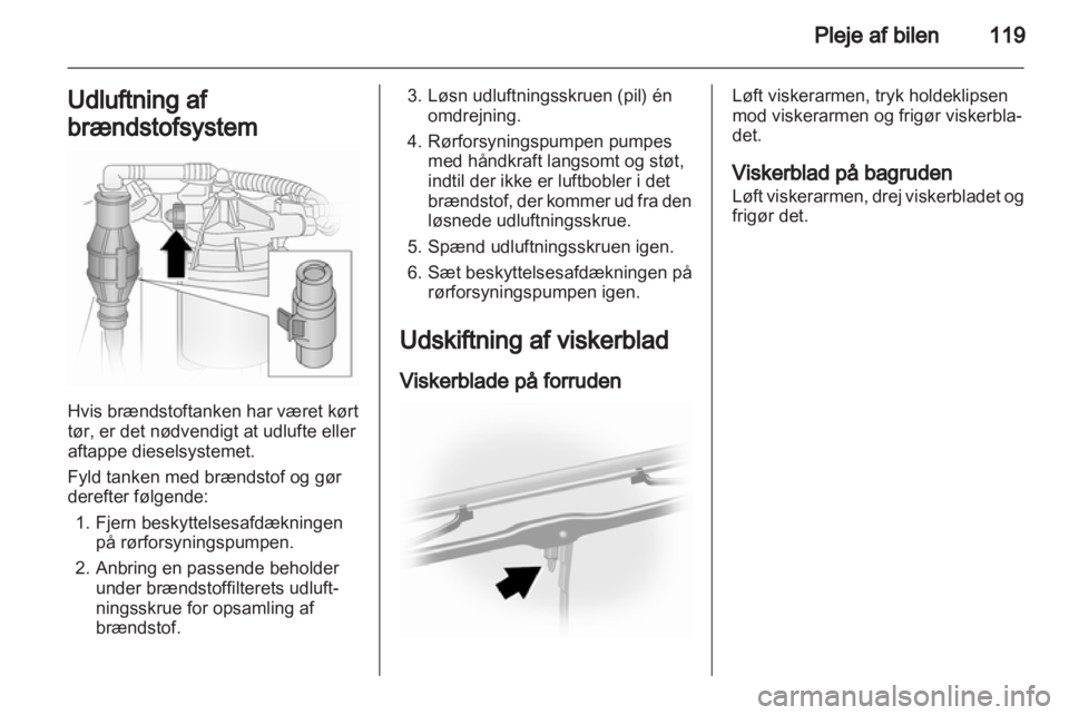 OPEL VIVARO 2013  Instruktionsbog (in Danish) 